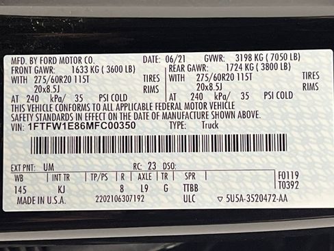 Used 2021 Ford F150 King Ranch w/ Equipment Group 601A High image 71