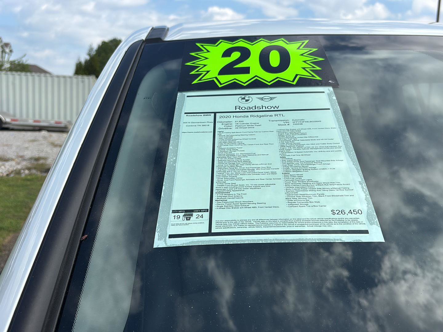 Used 2020 Honda Ridgeline RTL image 28