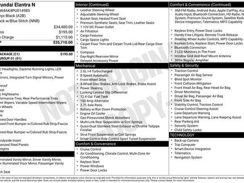 Used 2023 Hyundai Elantra N w/ Cargo Package image 40