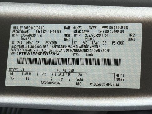 Certified 2023 Ford F150 XLT w/ Equipment Group 302A High AWD/4WD image 23
