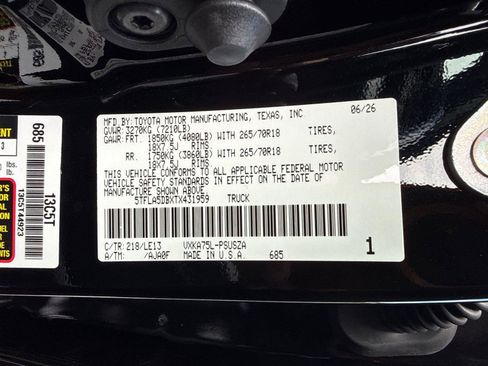 Used 2026 Toyota Tundra SR5 AWD/4WD image 31