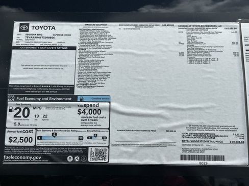 New 2026 Toyota Sequoia Capstone AWD/4WD image 25