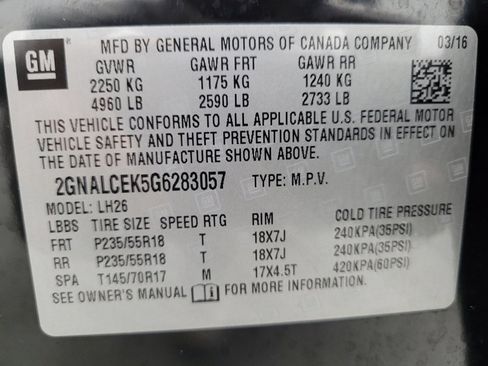 Used 2016 Chevrolet Equinox LT w/ Convenience Package image 33