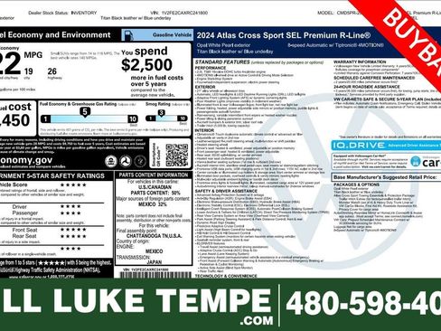 Used 2024 Volkswagen Atlas Cross Sport SEL Premium R-Line image 1