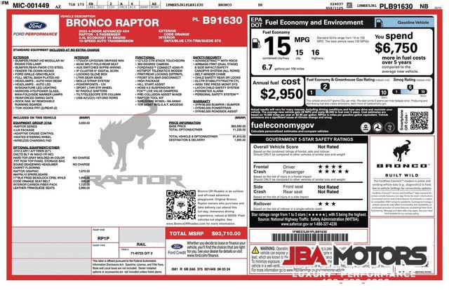 Used 2023 Ford Bronco Raptor AWD/4WD image 40