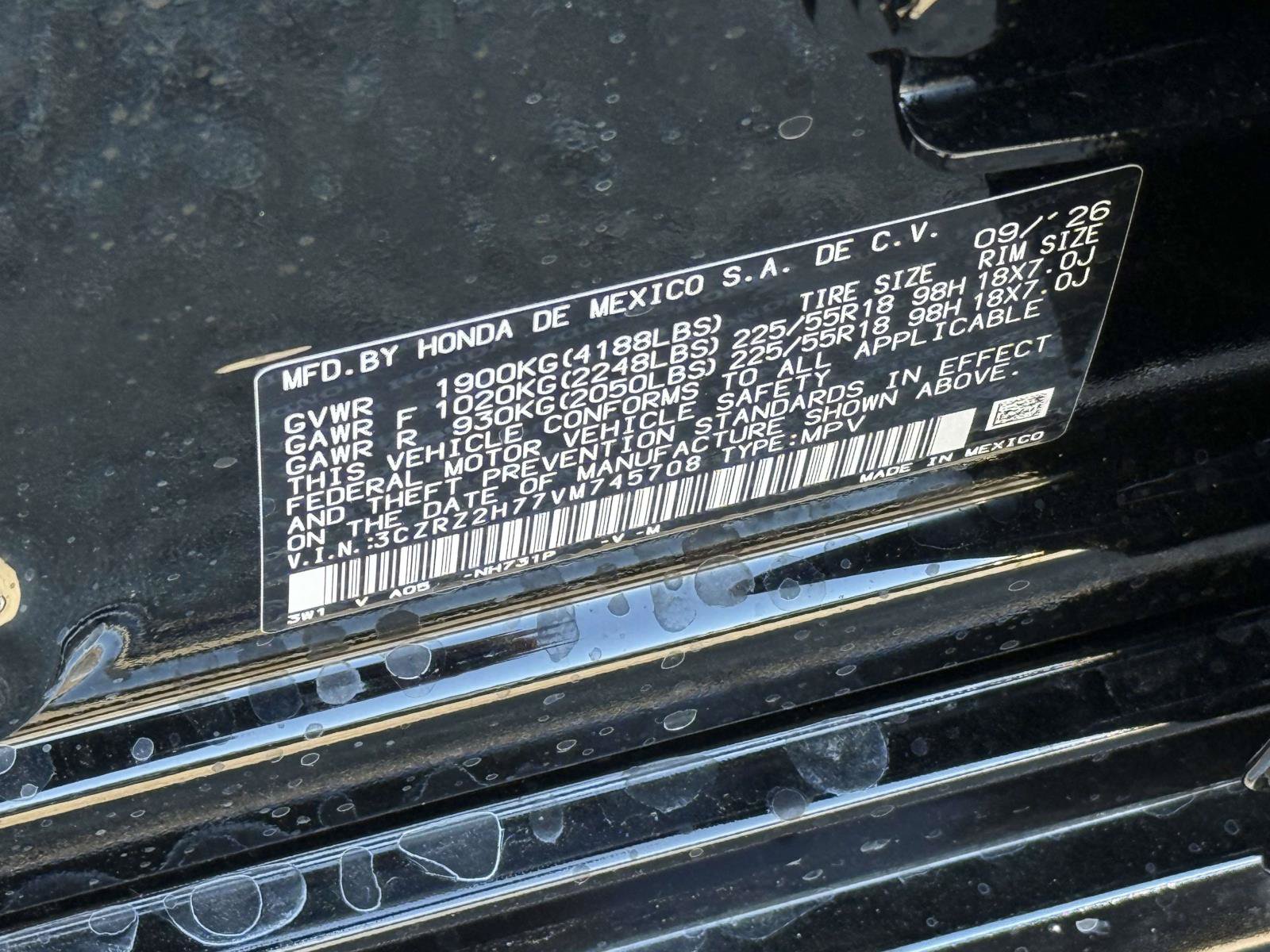 New 2027 Honda HR-V EX-L image 20