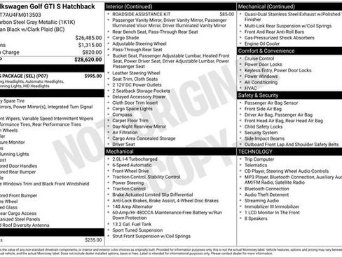 Used 2015 Volkswagen GTI S w/ Lighting Package (SEL) FWD image 21