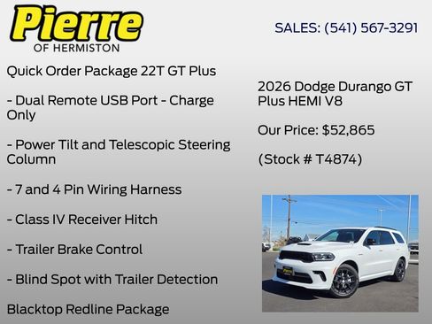 New 2026 Dodge Durango GT image 24