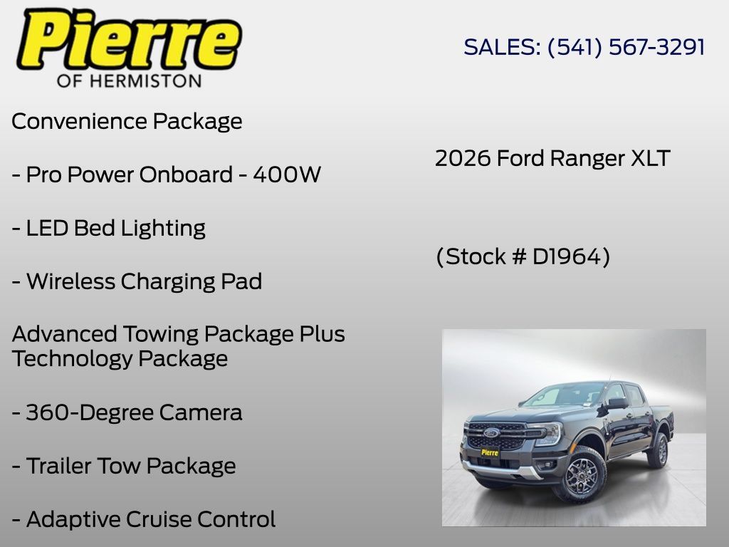New 2026 Ford Ranger XLT AWD/4WD image 12