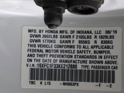 Used 2019 Honda Civic EX image 35