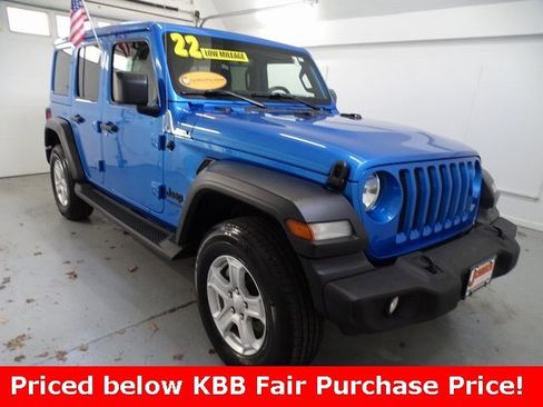 Certified 2022 Jeep Wrangler Unlimited Sport w/ Sun And Sound Package image 1