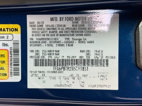Used 2022 Ford Mustang Coupe w/ Black Accent Package RWD image 31