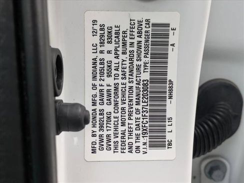 Used 2020 Honda Civic EX image 25