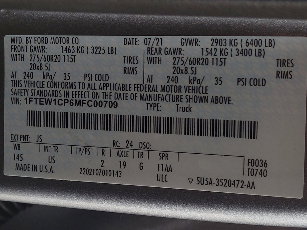 Used 2021 Ford F150 XLT w/ Equipment Group 302A High RWD image 33