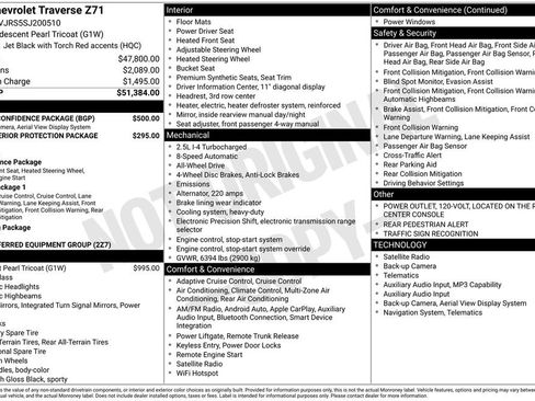 Used 2025 Chevrolet Traverse Z71 w/ Driver Confidence Package AWD/4WD image 4