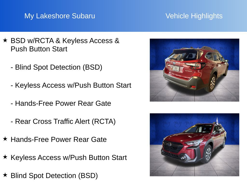 Certified 2025 Subaru Outback Premium AWD/4WD image 7
