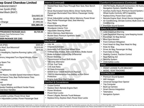 New 2025 Jeep Grand Cherokee Limited w/ Black Appearance Package image 36