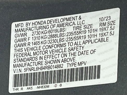 Used 2024 Honda Odyssey Touring image 35