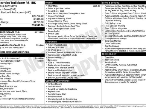Certified 2024 Chevrolet TrailBlazer RS w/ Convenience Package AWD/4WD image 30