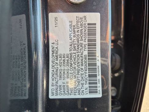 Used 2025 Honda Accord SE image 35