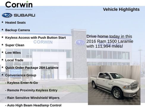 Used 2016 RAM 1500 Laramie w/ Convenience Group image 6