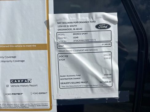 Certified 2024 Ford Bronco Sport Big Bend AWD/4WD image 3