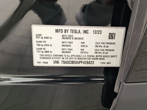 Used 2023 Tesla Model X Plaid AWD/4WD image 28