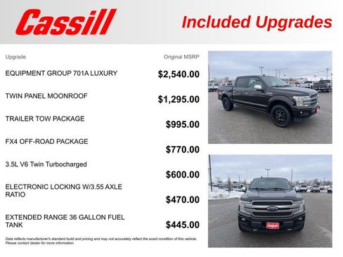 Used 2018 Ford F150 Platinum w/ Equipment Group 701A Luxury image 33