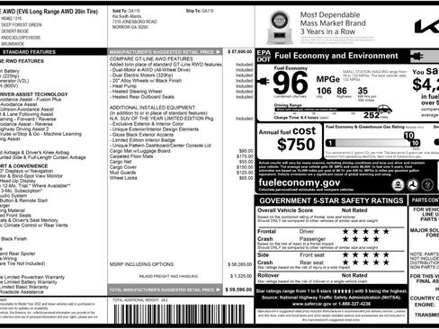 Used 2023 Kia EV6 GT-Line image 56