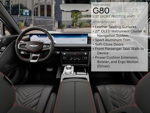 New 2026 Genesis G80 2.5T Sport Prestige AWD/4WD image 21