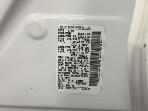 Used 2019 Nissan Rogue SV image 19