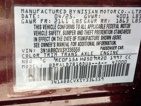 New 2025 Nissan Sentra SV w/ Trunk Package image 28