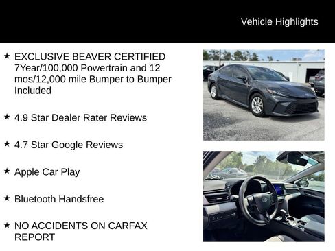 Used 2025 Toyota Camry LE w/ Convenience Package FWD image 6