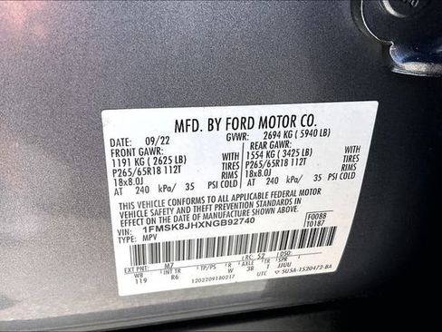 Used 2022 Ford Explorer Timberline AWD/4WD image 28