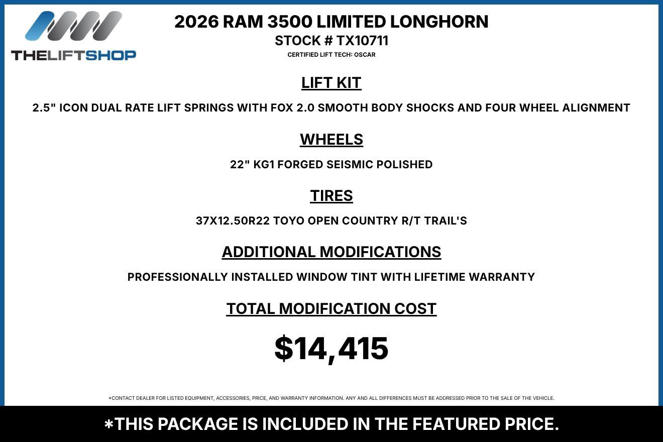 Used 2026 RAM 3500 Longhorn AWD/4WD image 2