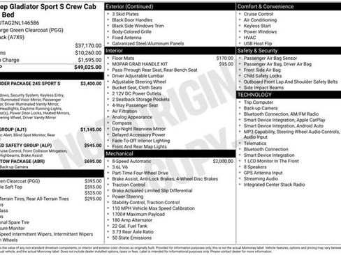 Used 2022 Jeep Gladiator Sport AWD/4WD image 18