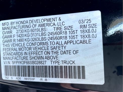 Certified 2025 Honda Ridgeline TrailSport image 23