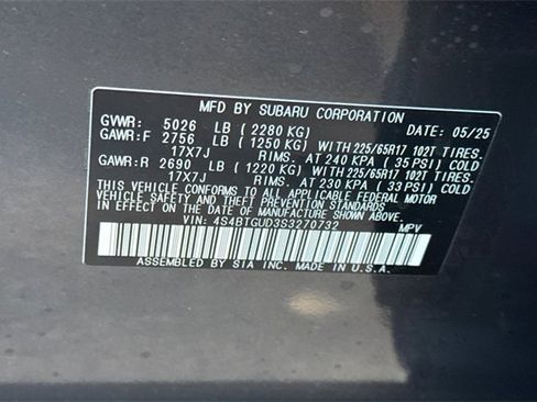 New 2025 Subaru Outback Wilderness w/ Wilderness Package image 25