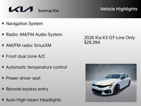 New 2026 Kia K5 GT-Line image 7