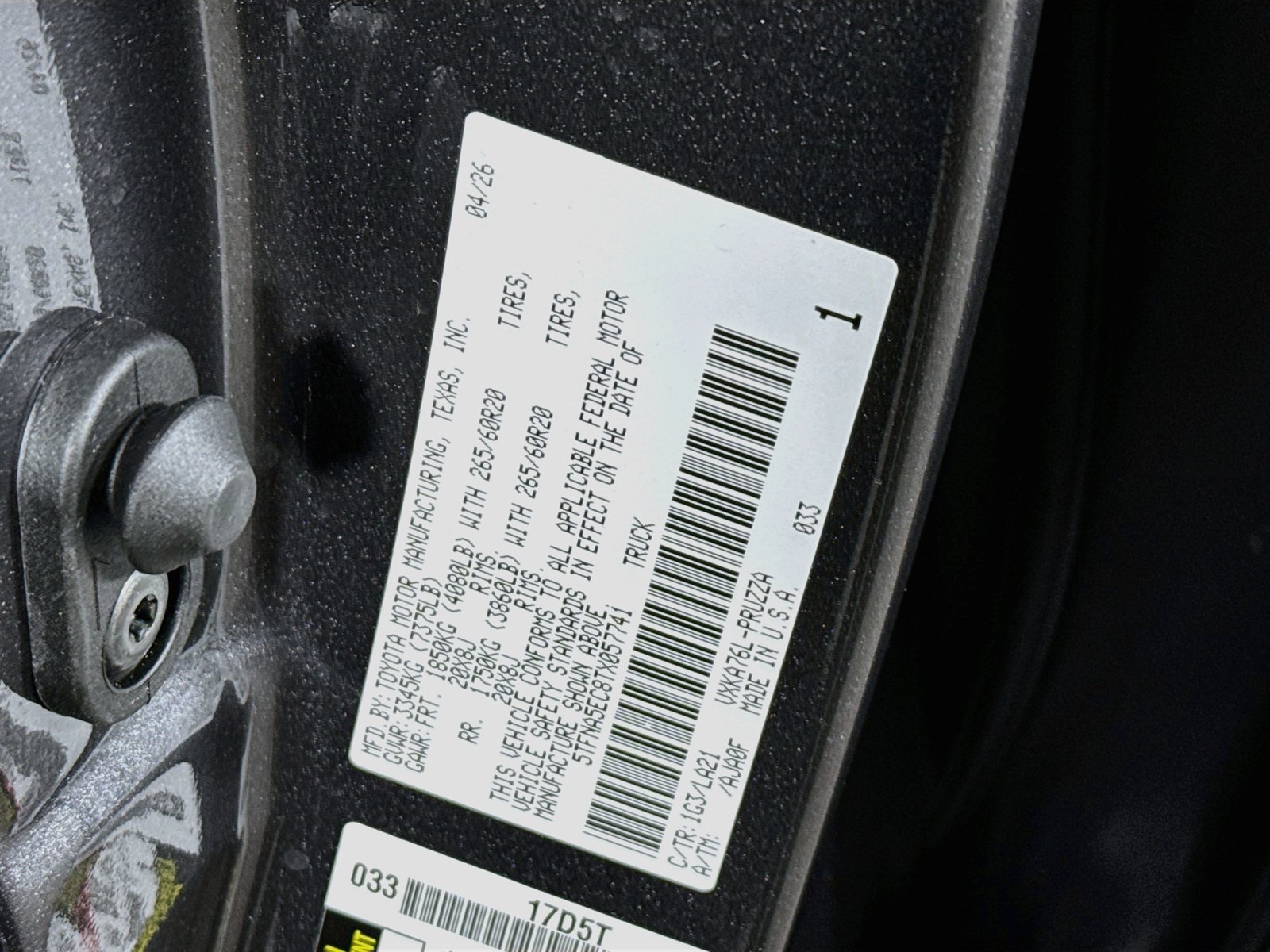 Certified 2026 Toyota Tundra Platinum AWD/4WD image 20