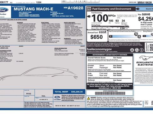 Used 2021 Ford Mustang Mach-E Select w/ Comfort/Appearance Package image 17