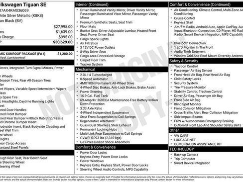 Used 2019 Volkswagen Tiguan SE w/ Panoramic Sunroof Package image 19