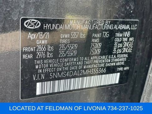 Used 2021 Hyundai Santa Fe Limited AWD/4WD image 10