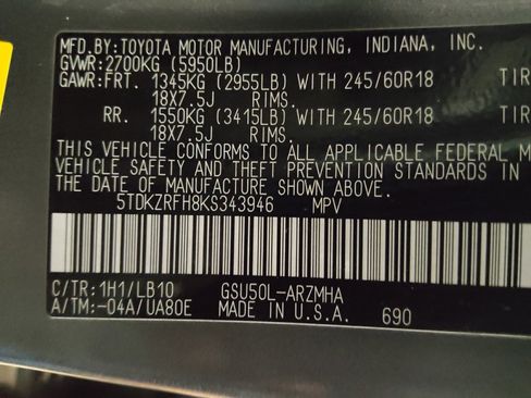 Used 2019 Toyota Highlander XLE image 33