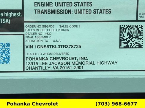 New 2026 Chevrolet Tahoe High Country AWD/4WD image 33