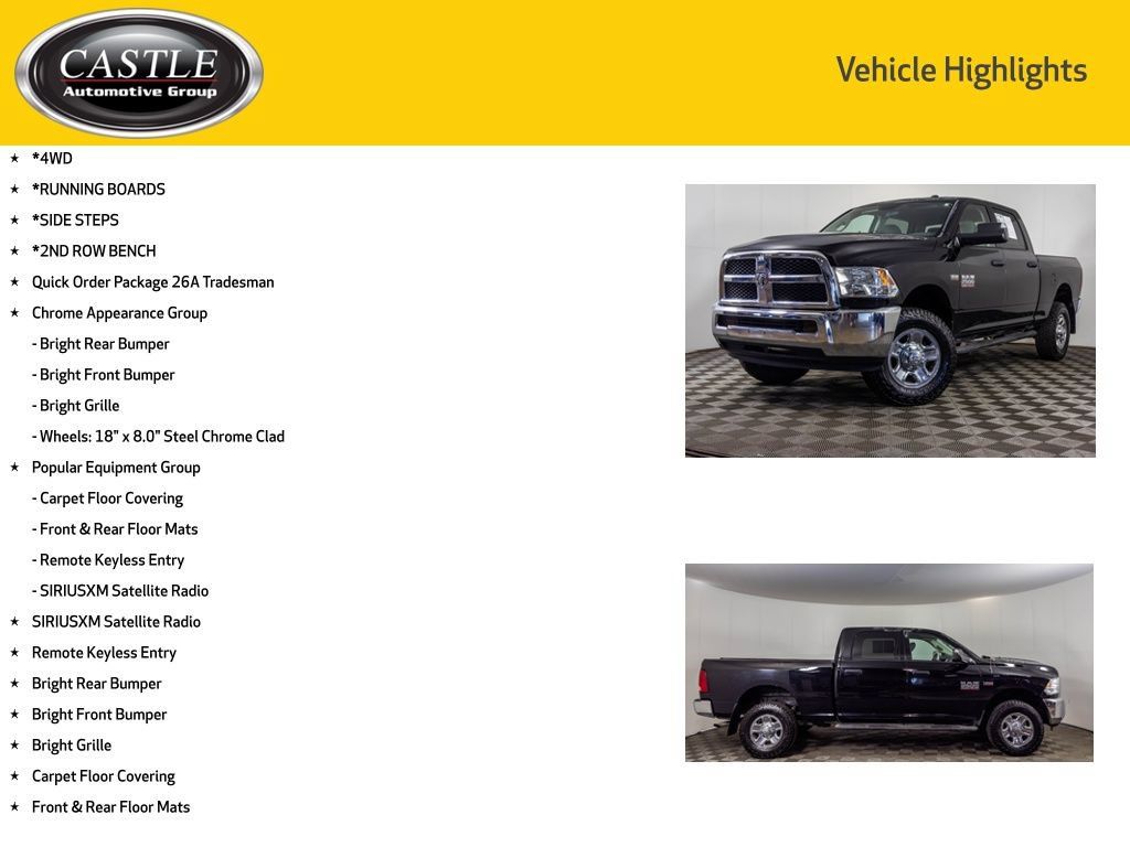 Used 2014 RAM 2500 Tradesman w/ Chrome Appearance Group AWD/4WD image 3