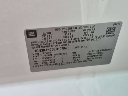 Used 2016 Chevrolet Tahoe LS w/ Max Trailering Package AWD/4WD image 34