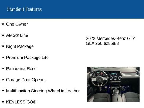 Certified 2022 Mercedes-Benz GLA 250 image 9