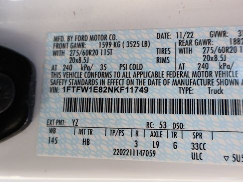 Used 2022 Ford F150 Lariat w/ Max Trailer Tow Package AWD/4WD image 19