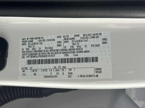 Used 2025 Ford F150 XLT w/ Equipment Group 301A Standard image 35